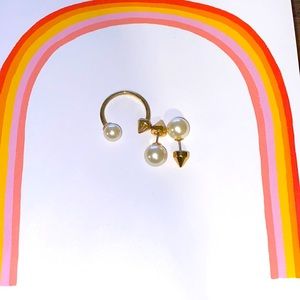 Stella Dot Faux Pearl Ring /Size 8!